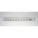 OLFA Lineal Ruler QR- 1 x 12 Inch Frosted