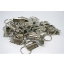 50er Pack Schlüsselbandrohlinge 25mm Silber 