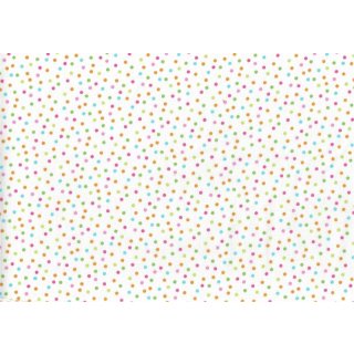Remix Konfetti Dots Poppy Weiß Bunt