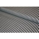 Retro Basic Schwarz Weiß Streifen 3mm 1/8" Stripes