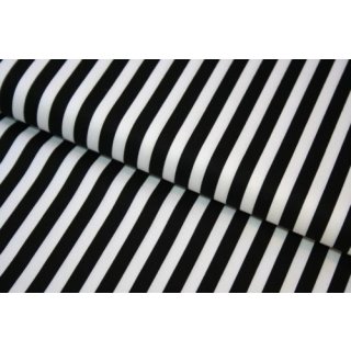 Retro Basic Schwarz Weiß Streifen 9mm Stripes