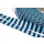 Webband Farbenmix Ringelwebband  Marine-Hellblau