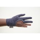 Regi&acute;s Grip Drei Finger Quilthandschuhe Spitze Grau Handschuhe Quiltgloves