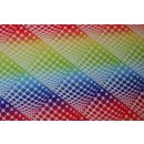 POP Dots by Another Point of View Ombre Rainbow White Weiss  Reststück 1,60 Meter