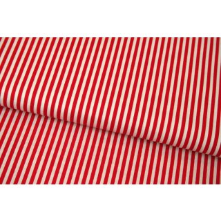 Retro Basic Rot Weiß Streifen 3mm Stripes