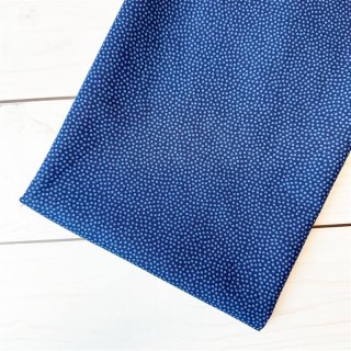 Baumwolldruckstoff Dotty Punkte Blau Dunkelblau 2mm