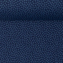 Baumwolldruckstoff Dotty Punkte Blau Dunkelblau 2mm