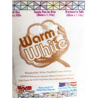 Warm & White Craft Size Volumenvlies  The Warm Company 34" x 45"