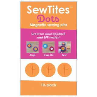 SewTites Dots Magnetic Sewing Pins 10er Pack Orange