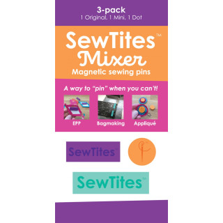 SewTites Dots Magnetic Sewing Pins 3er Pack Orange Gr&uuml;n Lila  