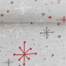 Canvas Leinenoptik Weihnachten Christmas Sterne Kristalle...