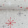 Canvas Leinenoptik Weihnachten Christmas Sterne Kristalle Rot Grau Taschenstoff