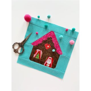 Gingerbread House with Heart Pattern Tutorial Schnittmuster FPP  by Joe June and Mae