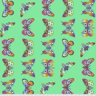 Tula Pink Daydreamer Butterfly Hugs PWTP171 Lagoon Schmetterlinge Reststück 2,20 Meter