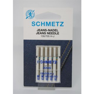 Jeans-Nadel 90-110 f&uuml;r Haushaltsmaschinen Sortiment Schmetz