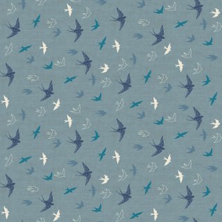 Hedgerow Swallows Schwalben Blau Makower UK
