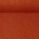 Baumwolldruckstoff Dotty Punkte Terracotta  2mm P&uuml;nktchen