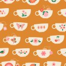 Tea Cups Caramel Camellia by Melody Miller Ruby Star...