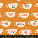 Tea Cups Caramel Camellia by Melody Miller Ruby Star Society Teetassen