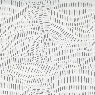 Words To Live By Scattered Lines Doodle Abstract Basic Cloud Fog #22 by Gingiber Weiß