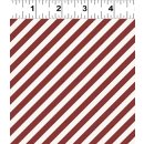 Postcard Christmas Diagonal Stripe Dark Red