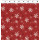 Postcard Christmas Snowflakes Red Kristalle Sterne