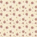 Postcard Christmas Snowflakes Light Butter Kristalle Sterne Rot Creme