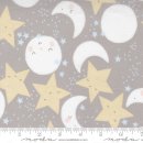 D Is For Dream Star And Moon Faces Baby Stars Moon Dark Grey by Paper + Cloth