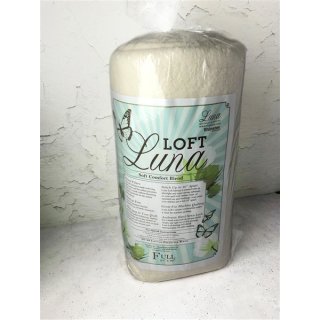 Loft Luna Soft ans Comfort Full Size 81" x 96 " Volumenvlies 80/20 Cotton Polyester Blend