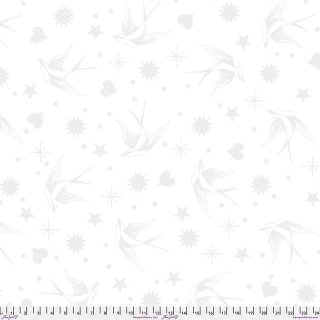 Tula Pink Backing Fabric - True Colors - Fairy Dust XL - Snowfall  108" Wide Quilt Backings Rückseitenstoff