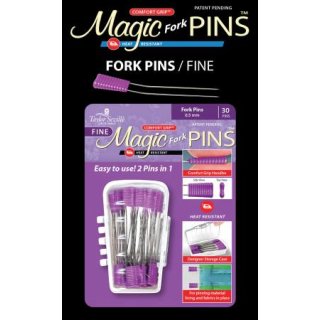 Magic Pins  Fork Stecknadeln Lila Fork Pins Fine 30 Stück