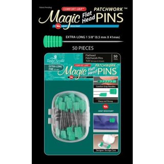 Magic Pins Flat Head Stecknadeln Extra Long Fine Patchwork Pins Fine 50 Stück