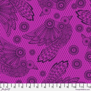 Tula Pink Nightshade Deja Vu - Raven Lace   - PWTP207 Oleander