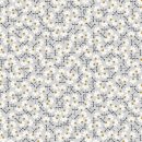 Early Twilight - Sweet Floral Scent - Flowery - Gray Tint Metallic Fabric by Cotton + Steel