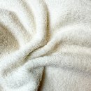 Plüsch Wirkfrottee Cremeweiß #25 100% Baumwolle