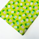 Flamingo Beach  Pineapple Ananas Sommerstoff Reststück 85cm