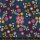 Pivot Black Canvas 100% Baumwolle Wildflower 30s and Retro Floral Funky - Ruby Star