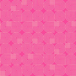 Pivot Pink Circles Stripes by Ruby Star Society